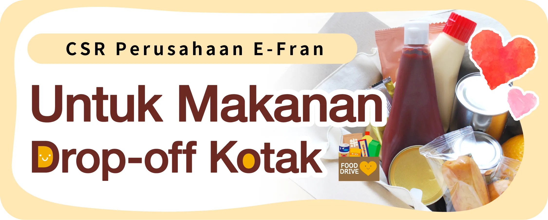 Menyiapkan kotak drop-off makanan