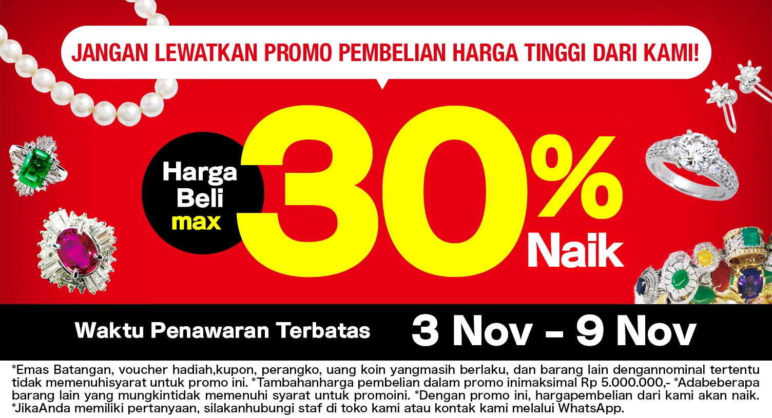 Promo pembelian item bernilai tinggi