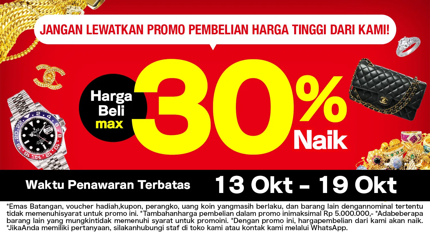 Promo pembelian item bernilai tinggi