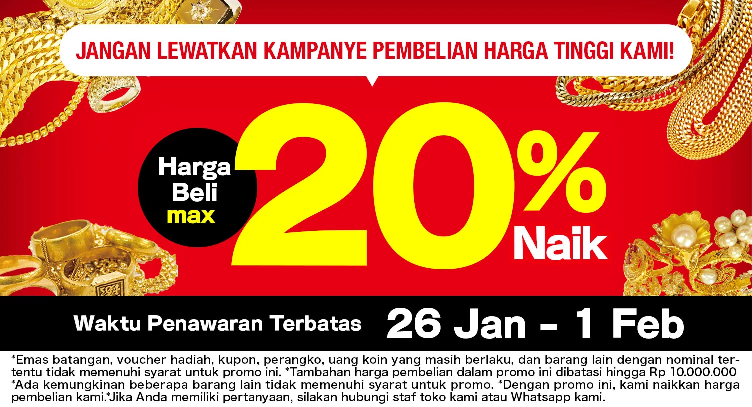 Promo pembelian item bernilai tinggi