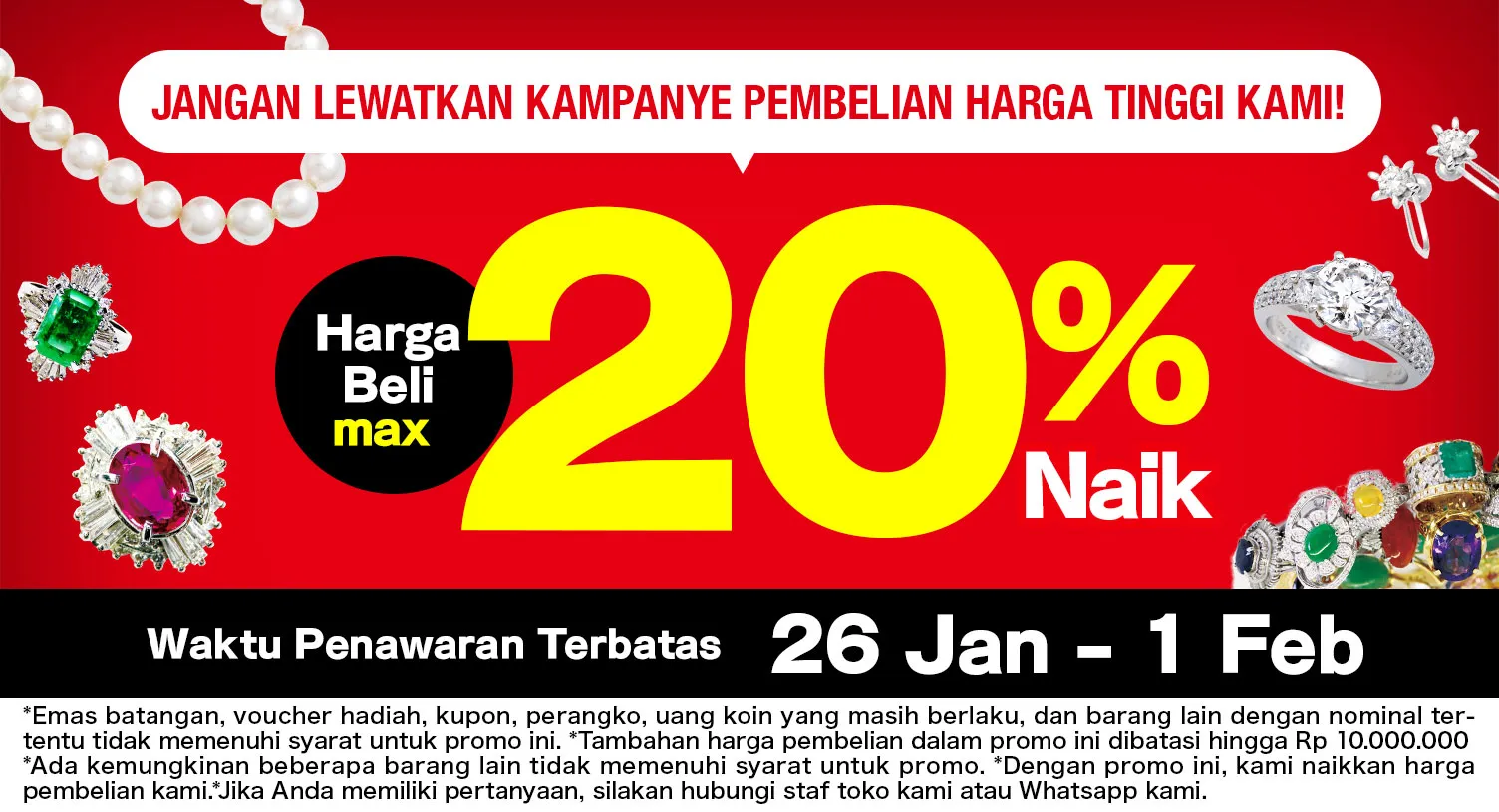 Promo pembelian item bernilai tinggi