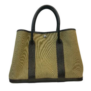 HERMES Garden Party Canvas and Leather