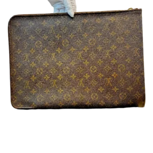 LOUIS VUITTON Monogram Coated Canvas Pochette Documents