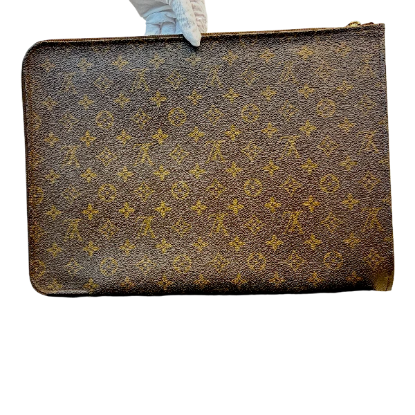 LOUIS VUITTON Monogram Coated Canvas Pochette Documents