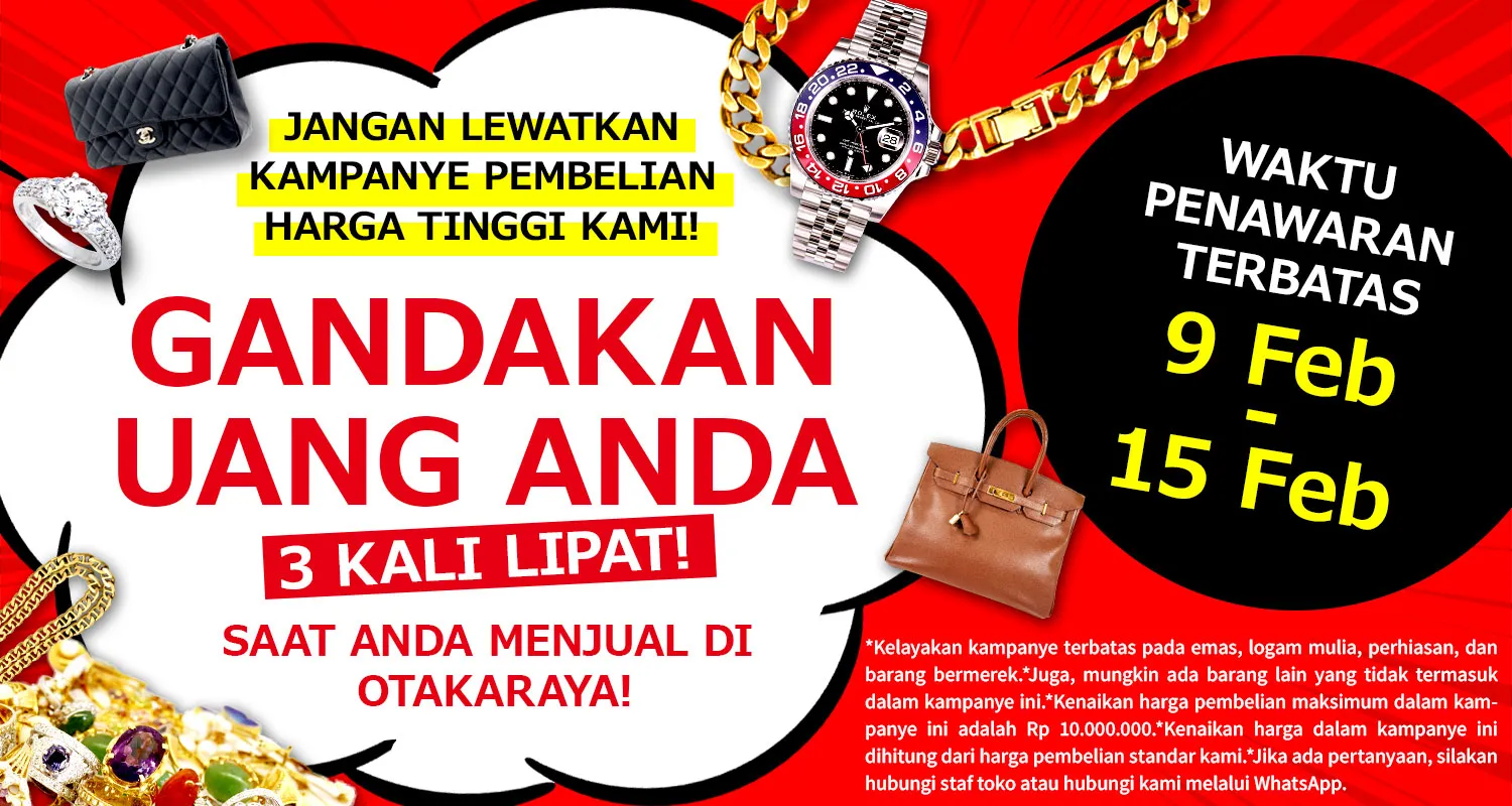 Promo pembelian item bernilai tinggi