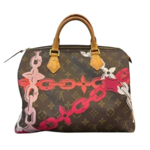LOUIS VUITTON Chain Flower Speedy Monogram