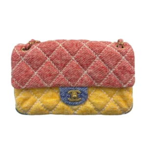 CHANEL Multicolor Tweed Classic Flap Bag