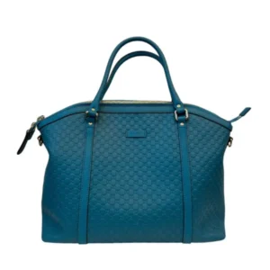 GUCCI Soft Microguccissima Dome Satchel Deep Cobalt